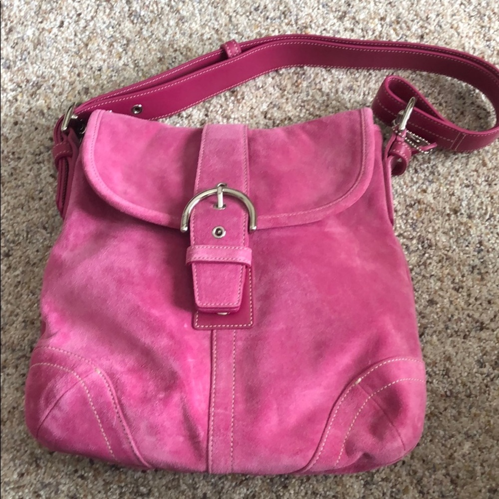 Coach pink shoulder bag